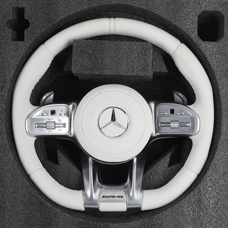 Roda Stereng Putih untuk Mercedes GL X166 W205 W211 E63 AMG