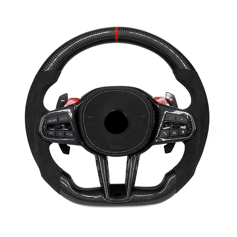 Roda Stereng Karbon Alcantara untuk BMW G11 G12 G20 G30 M3 G80
